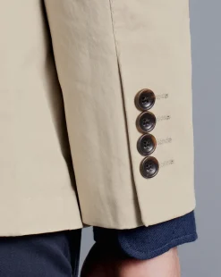 Outlet Charles Tyrwhitt Cotton Stretch Jacket - Limestone