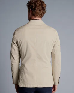 Outlet Charles Tyrwhitt Cotton Stretch Jacket - Limestone