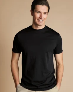 Outlet Charles Tyrwhitt Cotton Tyrwhitt T-Shirt - Black