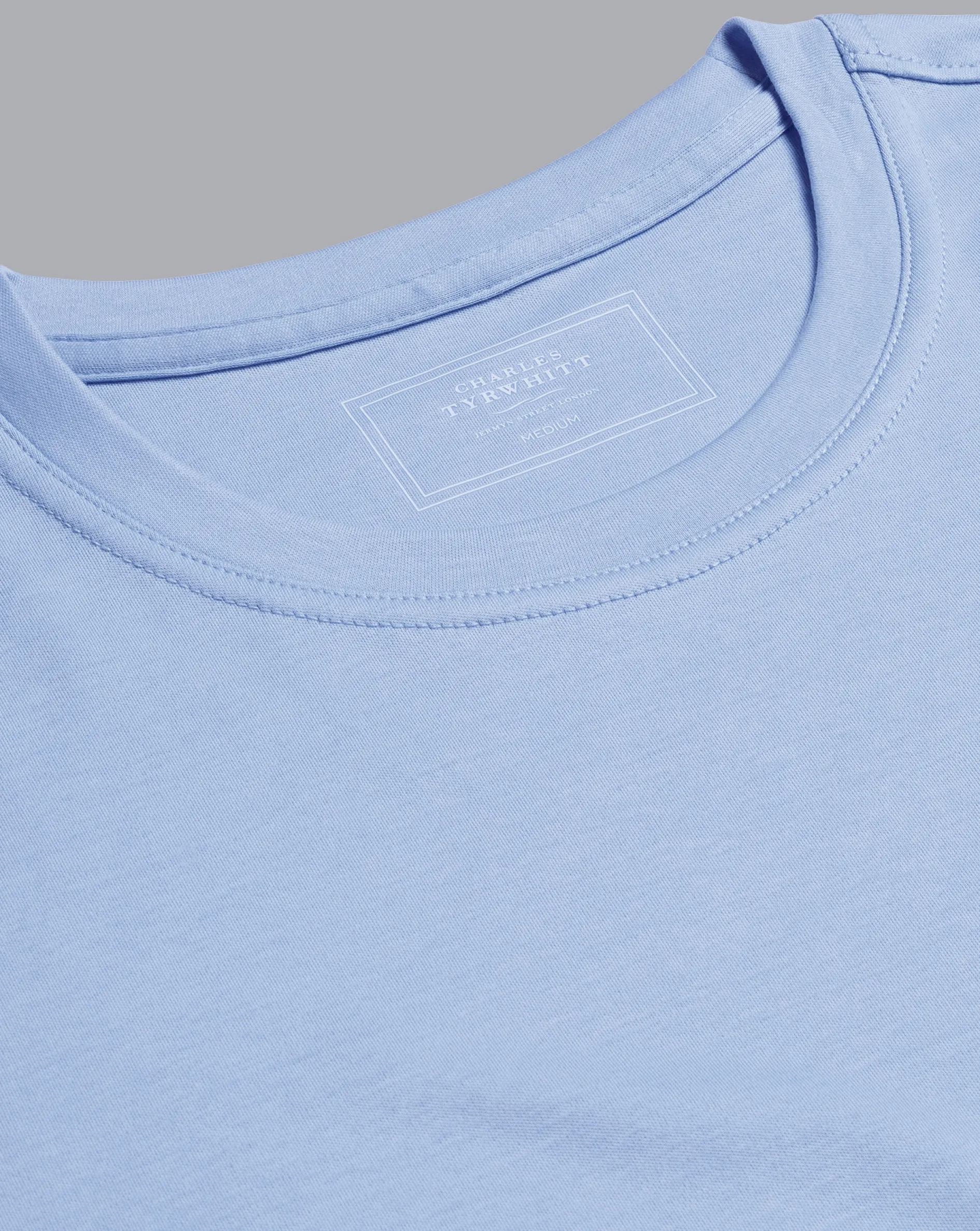 Best Charles Tyrwhitt Cotton Tyrwhitt T-Shirt - Sky Blue