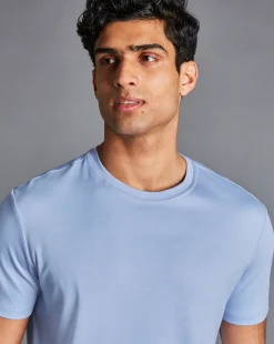 Best Charles Tyrwhitt Cotton Tyrwhitt T-Shirt - Sky Blue