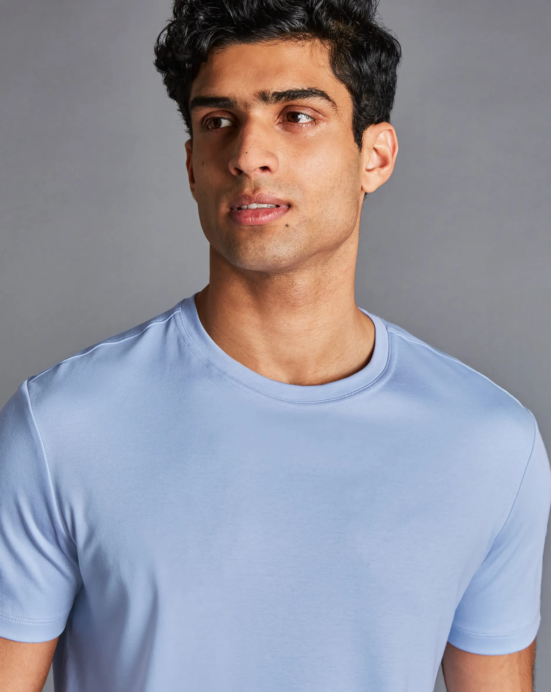Best Charles Tyrwhitt Cotton Tyrwhitt T-Shirt - Sky Blue