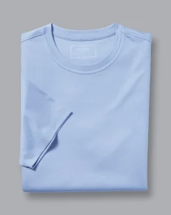 Best Charles Tyrwhitt Cotton Tyrwhitt T-Shirt - Sky Blue