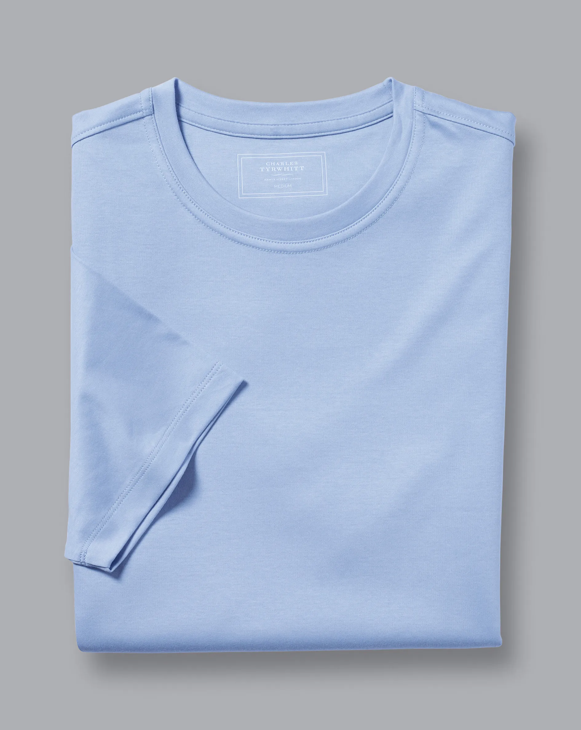 Best Charles Tyrwhitt Cotton Tyrwhitt T-Shirt - Sky Blue