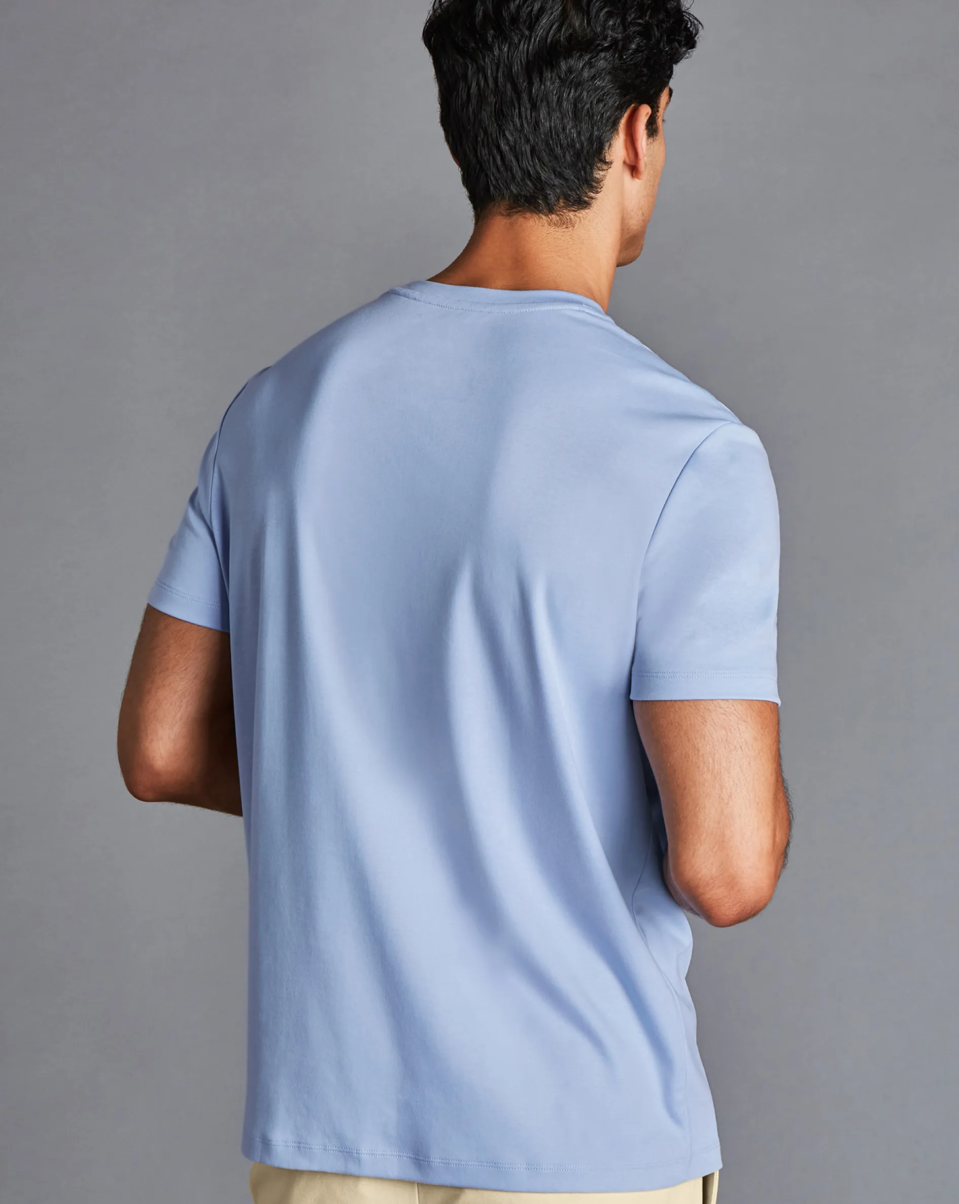Best Charles Tyrwhitt Cotton Tyrwhitt T-Shirt - Sky Blue