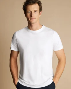 New Charles Tyrwhitt Cotton Tyrwhitt T-Shirt - White