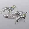 Shop Charles Tyrwhitt Dalmatian Cufflink - Silver Grey
