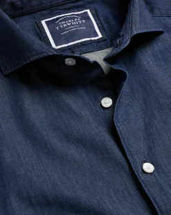 Shop Charles Tyrwhitt Denim Shirt - Denim Blue
