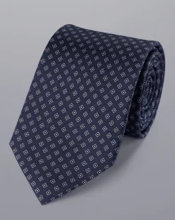 Best Sale Charles Tyrwhitt Diamond Print Silk Tie - Blue Royal