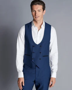Clearance Charles Tyrwhitt Dinner Suit Vest - Royal Blue