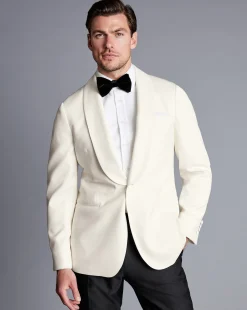 Shop Charles Tyrwhitt Dinnerwear Jacket - Ivory