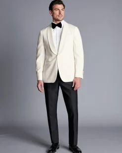 Shop Charles Tyrwhitt Dinnerwear Jacket - Ivory