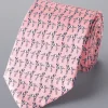 Cheap Charles Tyrwhitt Dog With A Bone Print Silk Tie - Pink