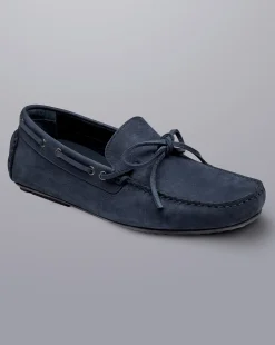 Shop Charles Tyrwhitt Driving Loafers - Navy