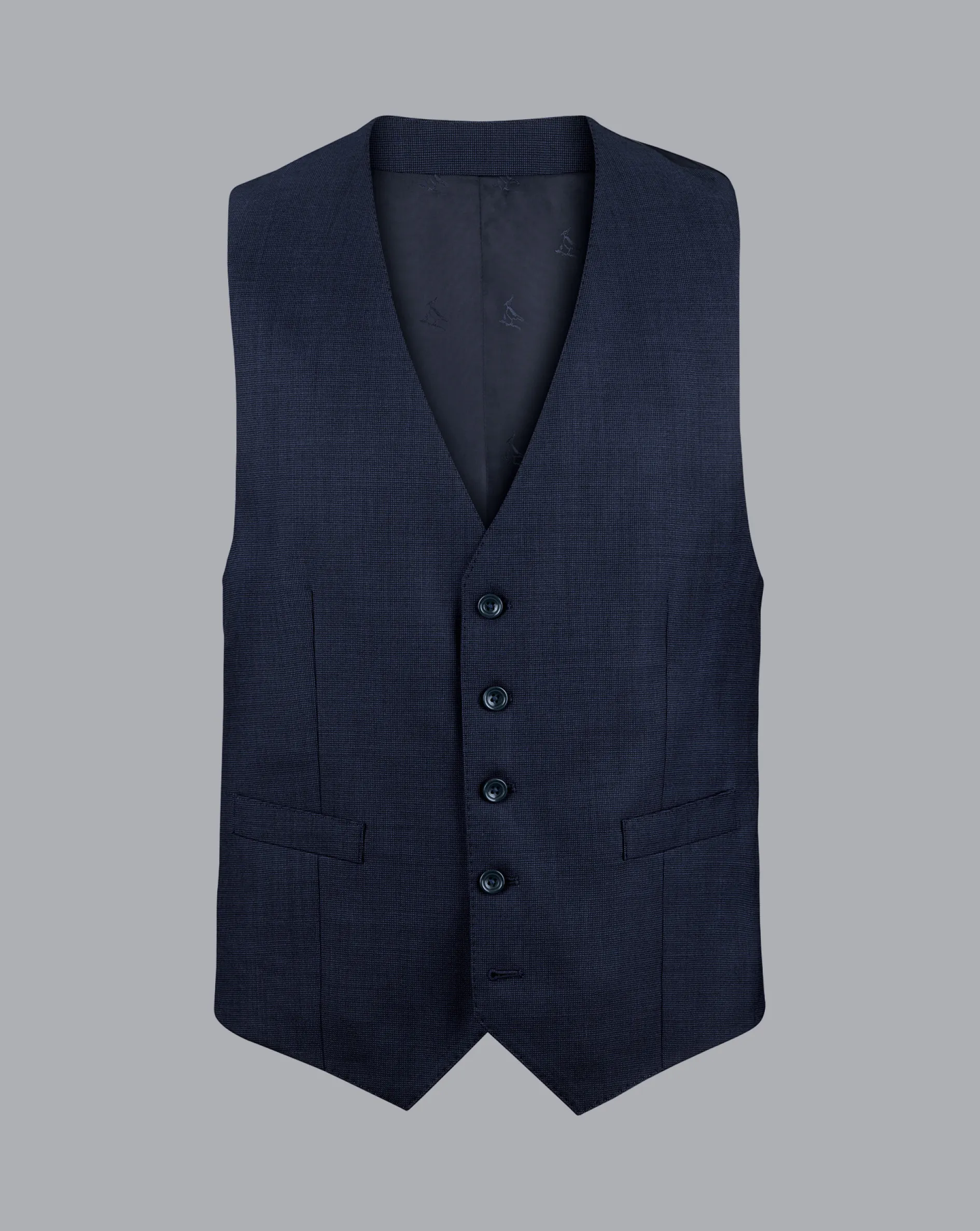 Shop Charles Tyrwhitt End On End Ultimate Performance Suit Vest - Ink Blue