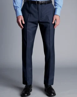 Discount Charles Tyrwhitt End On End Ultimate Performance Suit Pants - Ink Blue