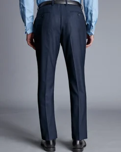 Discount Charles Tyrwhitt End On End Ultimate Performance Suit Pants - Ink Blue