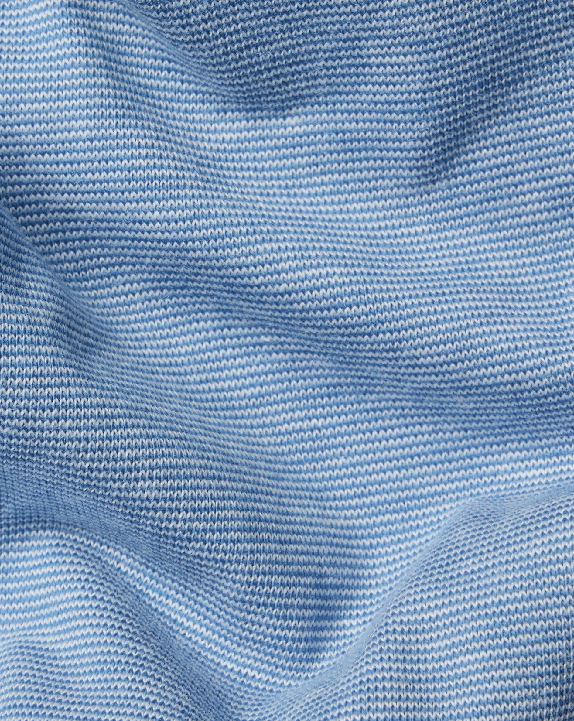 Clearance Charles Tyrwhitt End-On-End Cotton Polo - Light Blue
