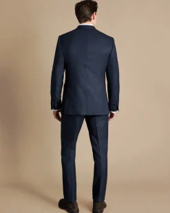 Shop Charles Tyrwhitt End-on-End Ultimate Performance Suit Pants - Navy