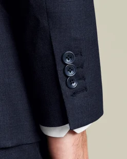 Clearance Charles Tyrwhitt End-on-End Ultimate Travel Suit Jacket - Navy
