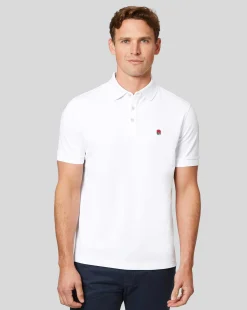 Store Charles Tyrwhitt England Rugby Pique Polo - White