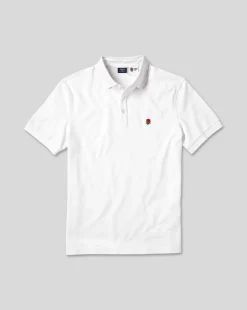 Store Charles Tyrwhitt England Rugby Pique Polo - White