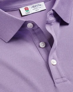 Store Charles Tyrwhitt England Rugby Pique Polo - Lilac Purple