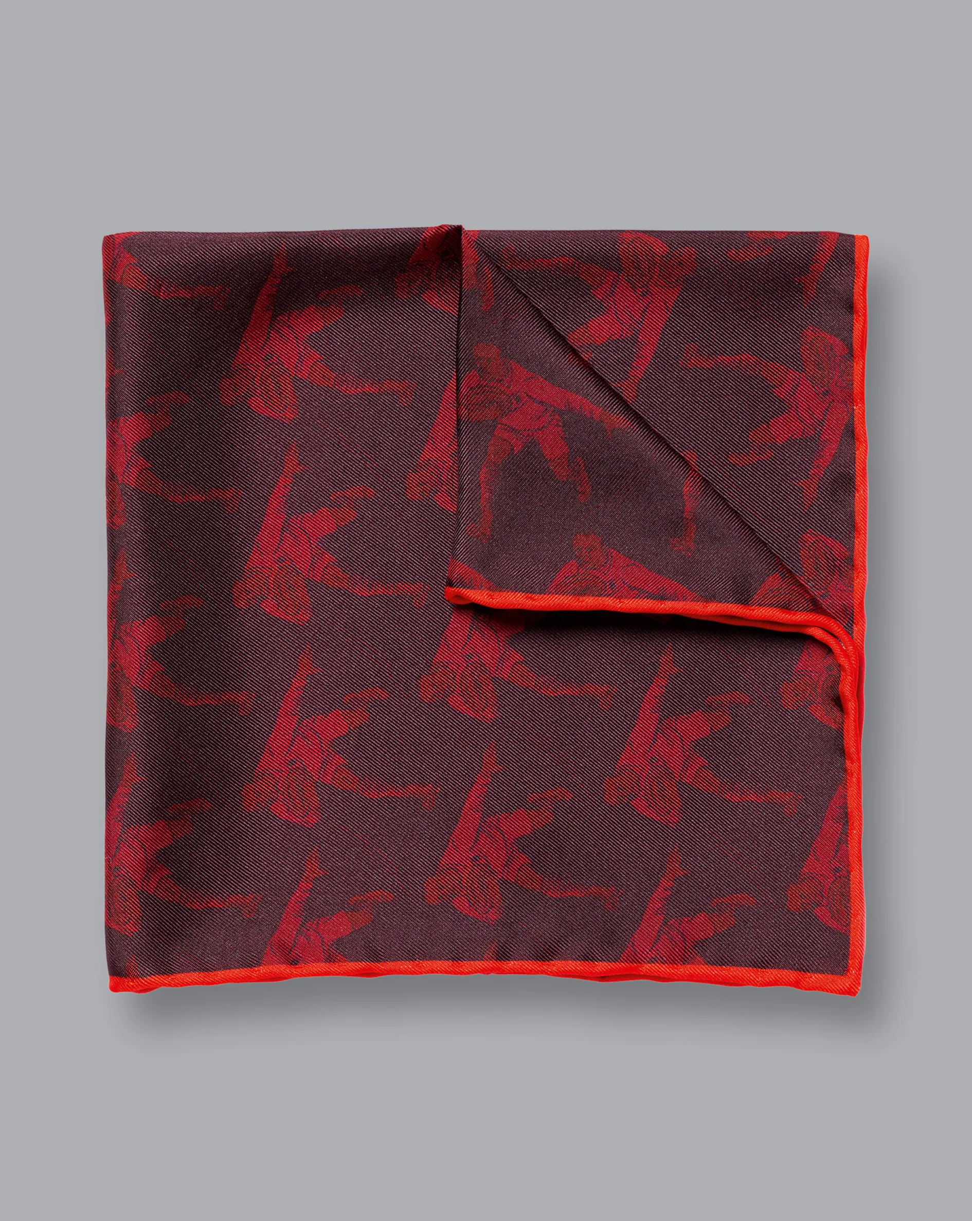 Shop Charles Tyrwhitt England Rugby Player Pocket Square - Berry