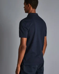 Store Charles Tyrwhitt England Rugby Red Rose Pique Polo - Navy