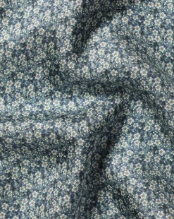 Discount Charles Tyrwhitt Floral Print Silk Pocket Square - Atlantic Green