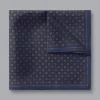 Cheap Charles Tyrwhitt Geo Print Silk Pocket Square - Navy