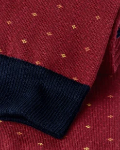 Sale Charles Tyrwhitt Geo Spot Socks - Dark Red