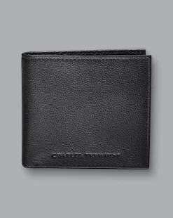 Store Charles Tyrwhitt Grain Leather Wallet - Black