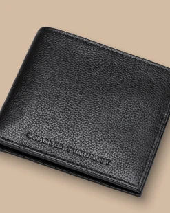 Store Charles Tyrwhitt Grain Leather Wallet - Black