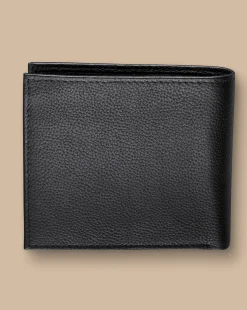 Store Charles Tyrwhitt Grain Leather Wallet - Black
