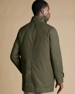 Best Charles Tyrwhitt 3-In-1 Rain Mac - Green Olive