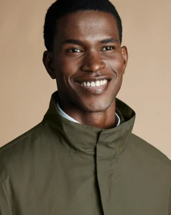 Best Charles Tyrwhitt 3-In-1 Rain Mac - Green Olive