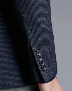 Online Charles Tyrwhitt Italian Jersey Jacket - Denim Blue