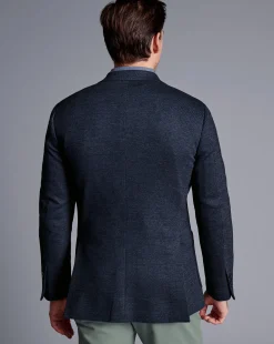 Online Charles Tyrwhitt Italian Jersey Jacket - Denim Blue