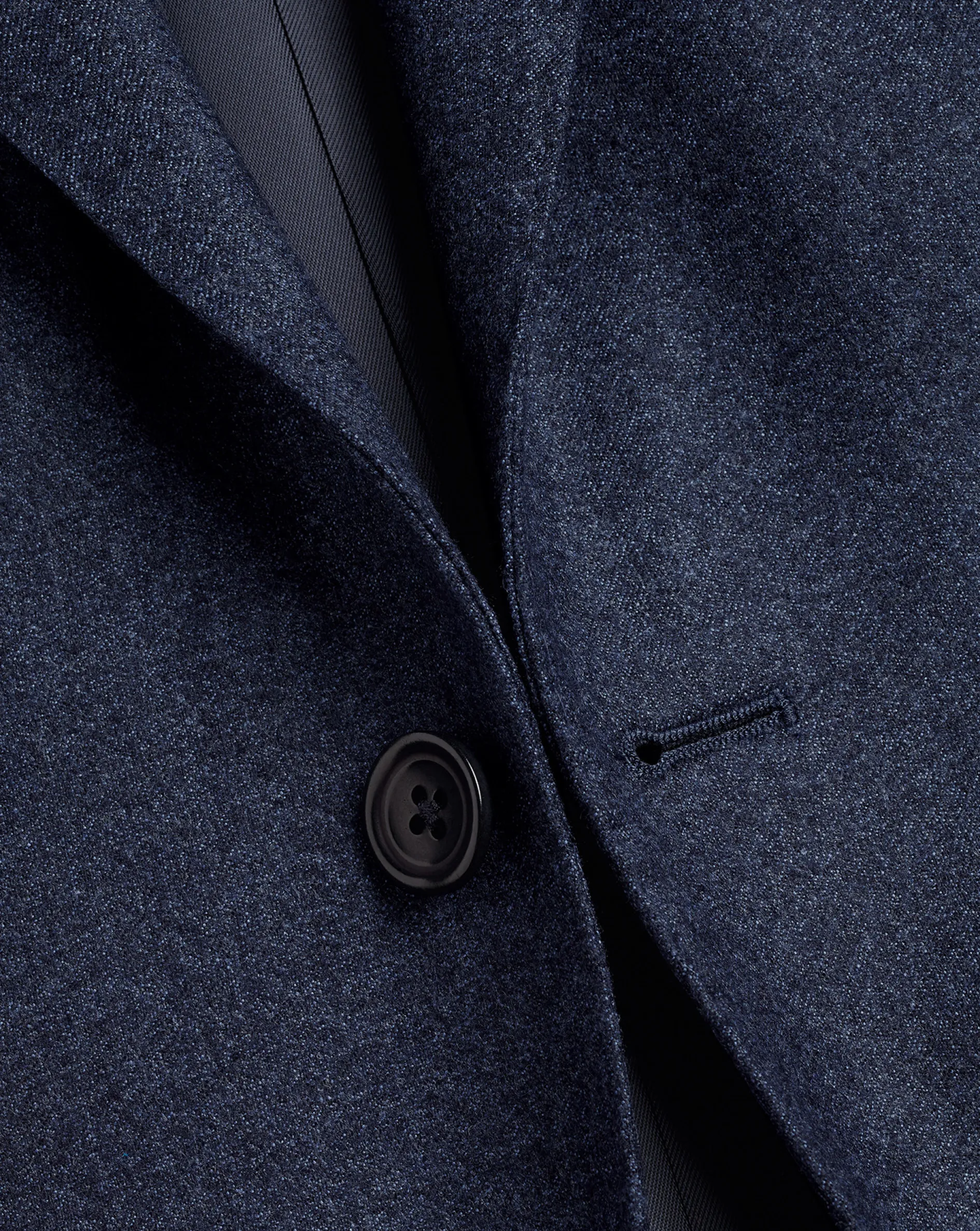 Sale Charles Tyrwhitt Italian Luxury Stretch Flannel Suit Jacket - Dark Blue