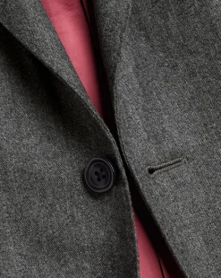 Discount Charles Tyrwhitt Italian Luxury Stretch Flannel Suit Jacket - Grey
