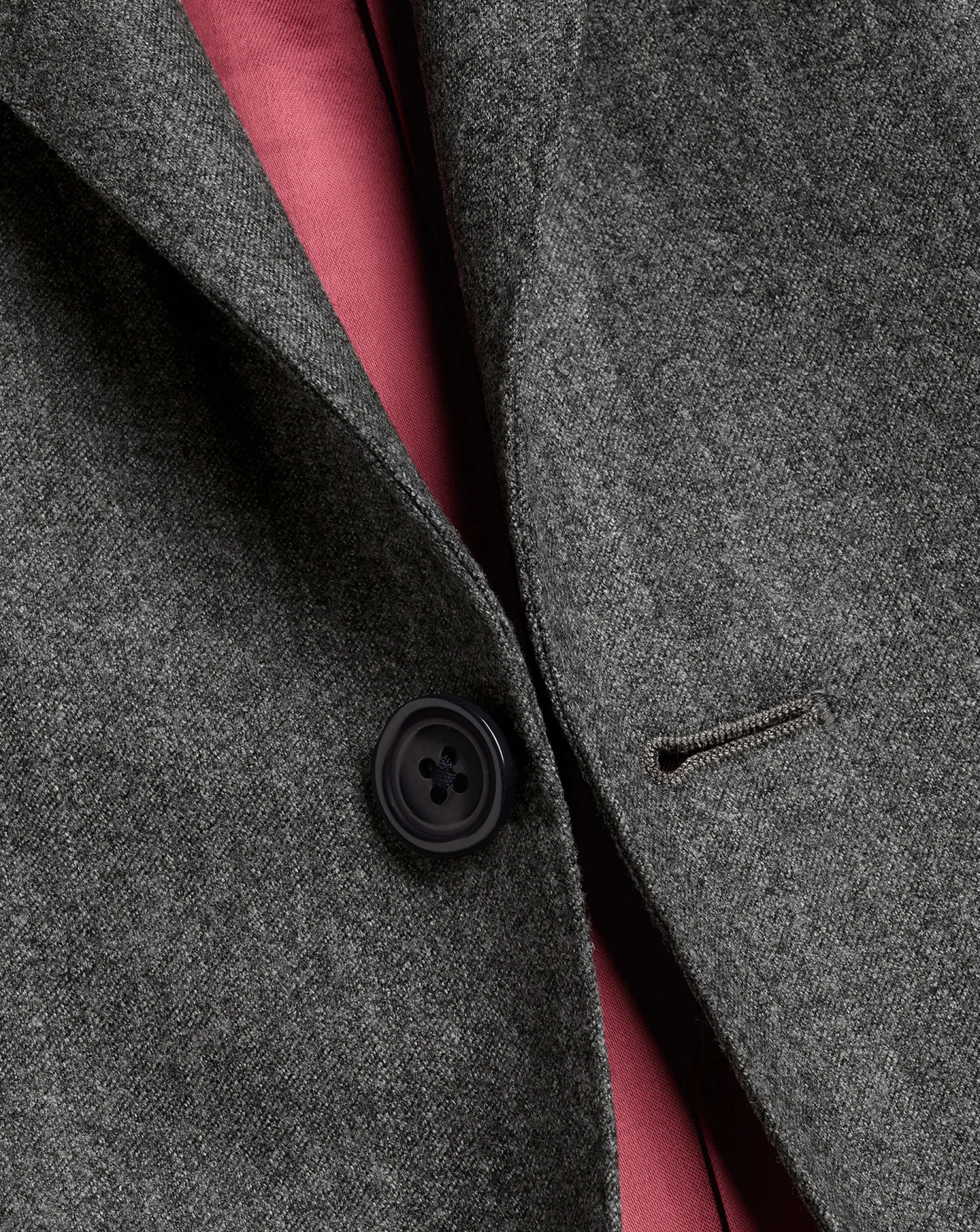 Discount Charles Tyrwhitt Italian Luxury Stretch Flannel Suit Jacket - Grey