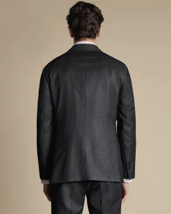 Shop Charles Tyrwhitt Italian Luxury Suit Jacket - Grey Charcoal