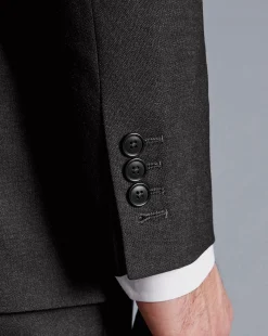 Cheap Charles Tyrwhitt Italian Luxury Suit Jacket - Gray Charcoal