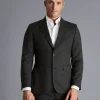 Clearance Charles Tyrwhitt Italian Luxury Suit Jacket - Charcoal Grey