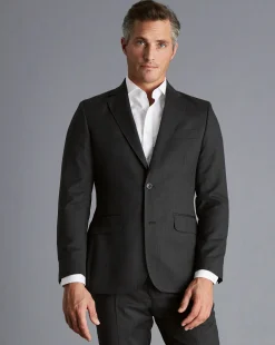 Clearance Charles Tyrwhitt Italian Luxury Suit Jacket - Charcoal Grey