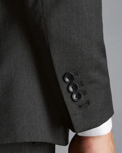 Clearance Charles Tyrwhitt Italian Luxury Suit Jacket - Charcoal Grey