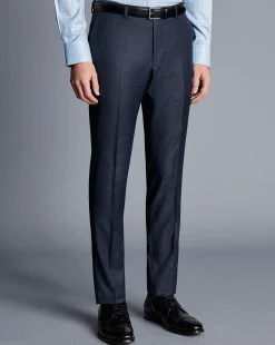 Hot Charles Tyrwhitt Italian Luxury Suit Pants - Denim Blue