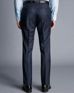 Hot Charles Tyrwhitt Italian Luxury Suit Pants - Denim Blue