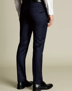 New Charles Tyrwhitt Italian Luxury Suit Pants - Dark Navy